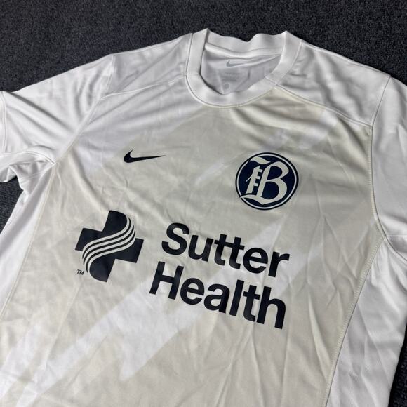 Nike Bay FC 2024 Stadium Primary Replica Jersey Mens Large Platinum Tint NWT - Picture 2 of 8